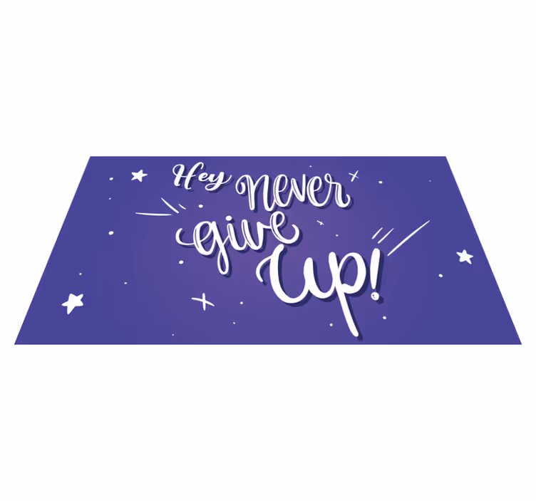 Covoare de vinil cu fraze citat perseverează - TenStickers