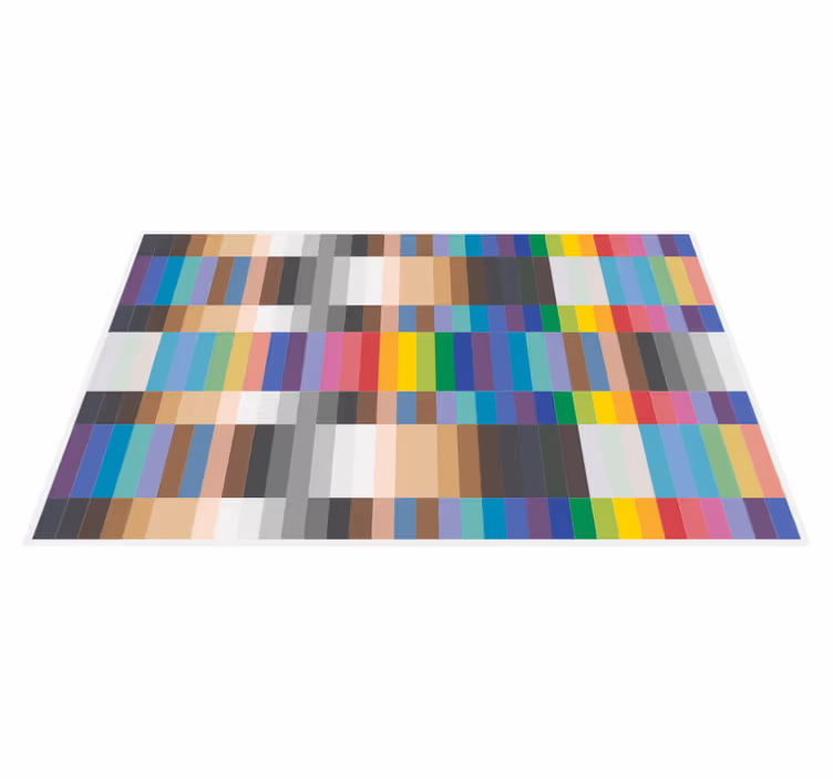 Plăci de podea mozaic cu pătrate mici multicolore - TenStickers