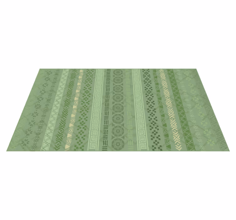 Efect de ștampilă puzzle pe plăci de mozaic verde - TenStickers