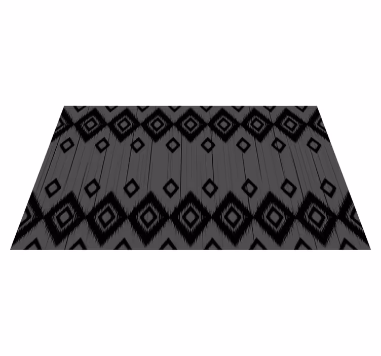 Covor de vinil pentru bucătărie design cu diamant negru - TenStickers