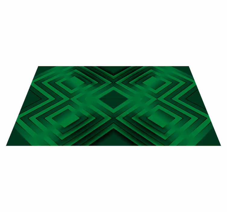 Covor verde din mozaic negru gri - TenStickers