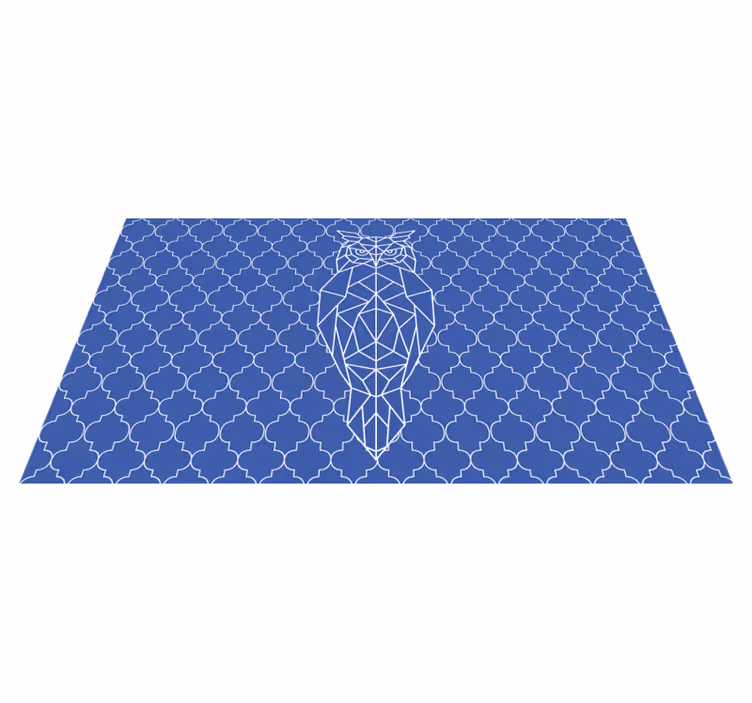 Covor vinil animal model geometric de bufniță - TenStickers