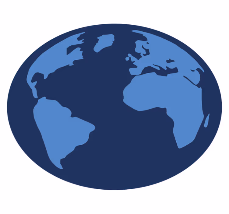 Covor de vinil harta lumii reprezentare globală - TenStickers