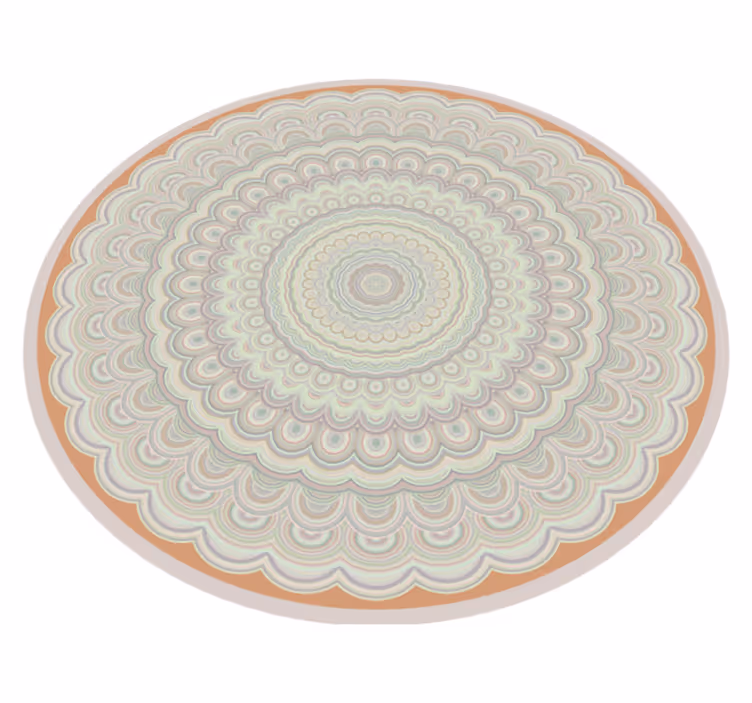 Covor vinil mandala model circular complicat - TenStickers