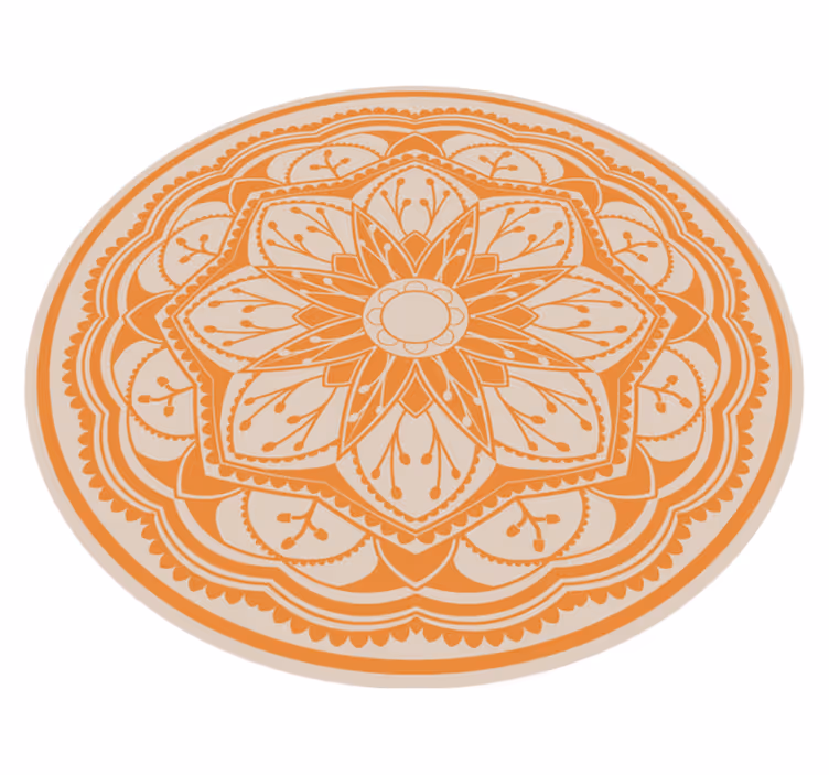 Covor vinil mandala motiv rotund elegant - TenStickers
