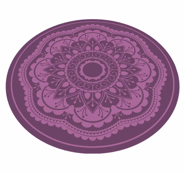 Covor vinil mandala design circular violet - TenStickers