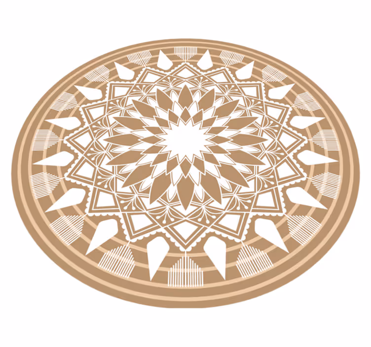Covor vinil mandala geometrie sofisticată - TenStickers