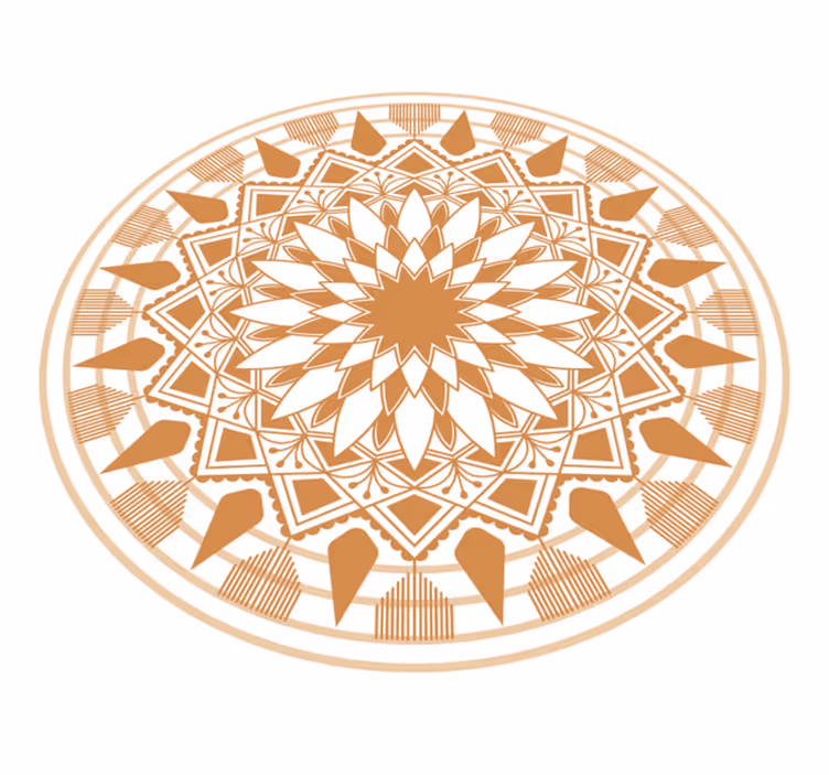 Covor vinil mandala aranjament geometric complex - TenStickers