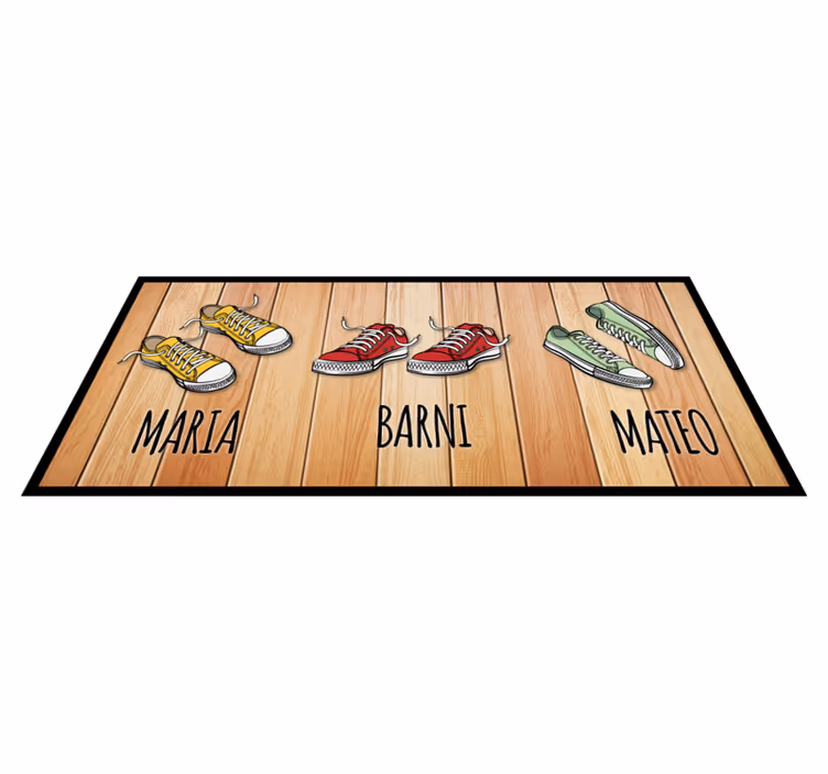 Covor vinil hol intrare afișaj personalizat pentru pantofi - TenStickers