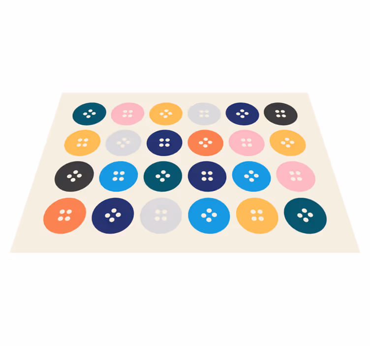 Butoane colorate covoraș pentru copii - TenStickers