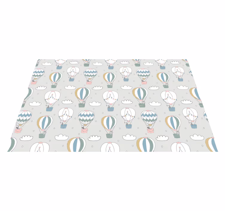Covor de vinil pentru copii baloane gonflabile gri - TenStickers