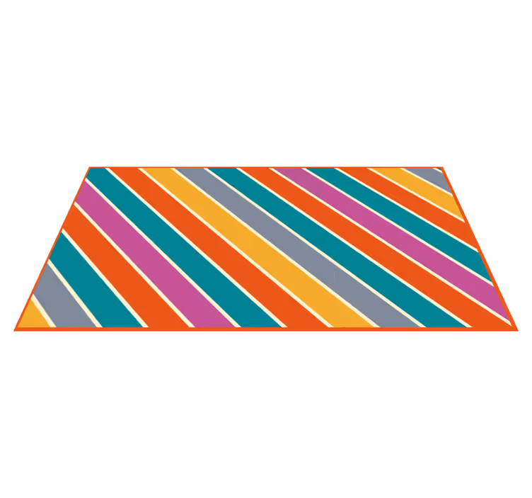 Covor de vinil hol suprafață cu dungi colorate - TenStickers