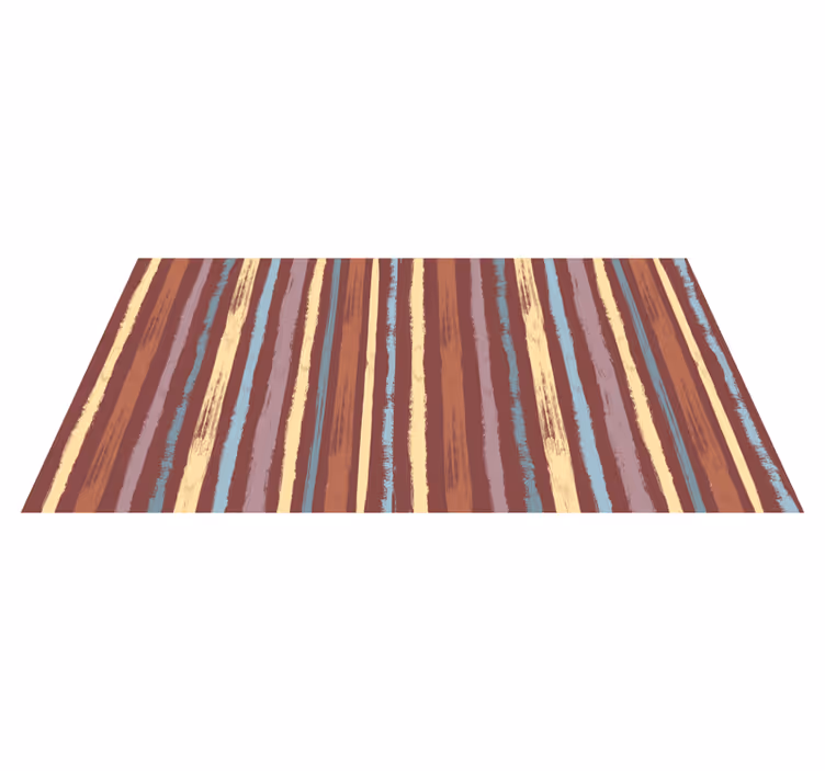 Covor vinil vărgat efect de material textil pictat manual - TenStickers