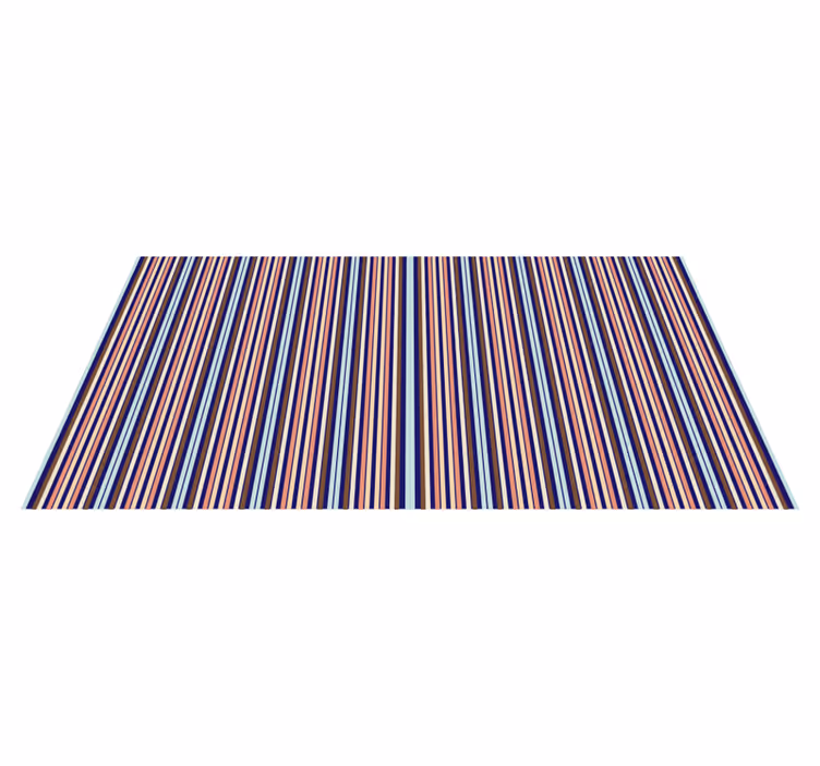 Covor vinil vărgat model multicolor - TenStickers