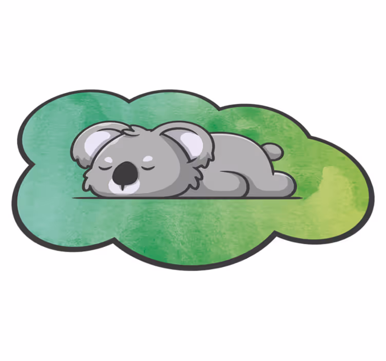 Covor de vinil pepiniere koala adormit - TenStickers