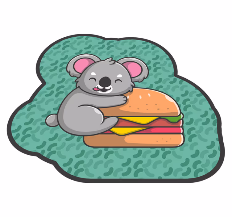 Covor de vinil pepiniere gustare drăguță cu un koala - TenStickers