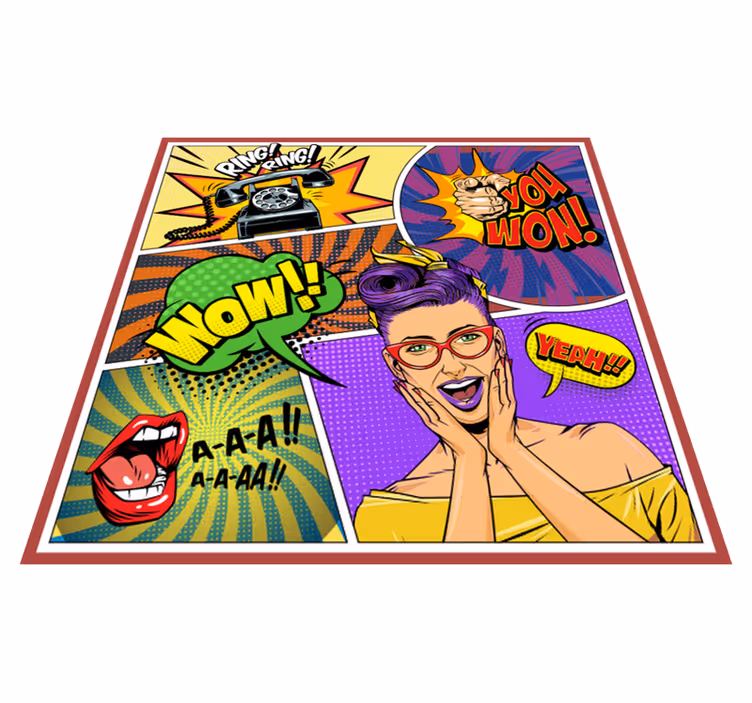 Alții covor de vinil expresii pop art - TenStickers