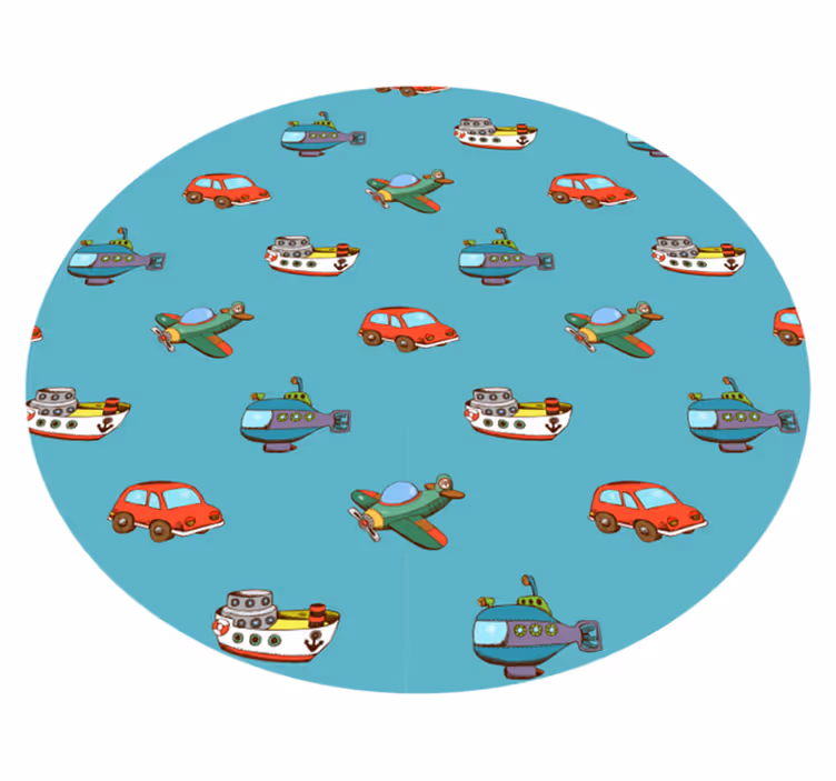 Model cu avion și transport covor dormitor - TenStickers