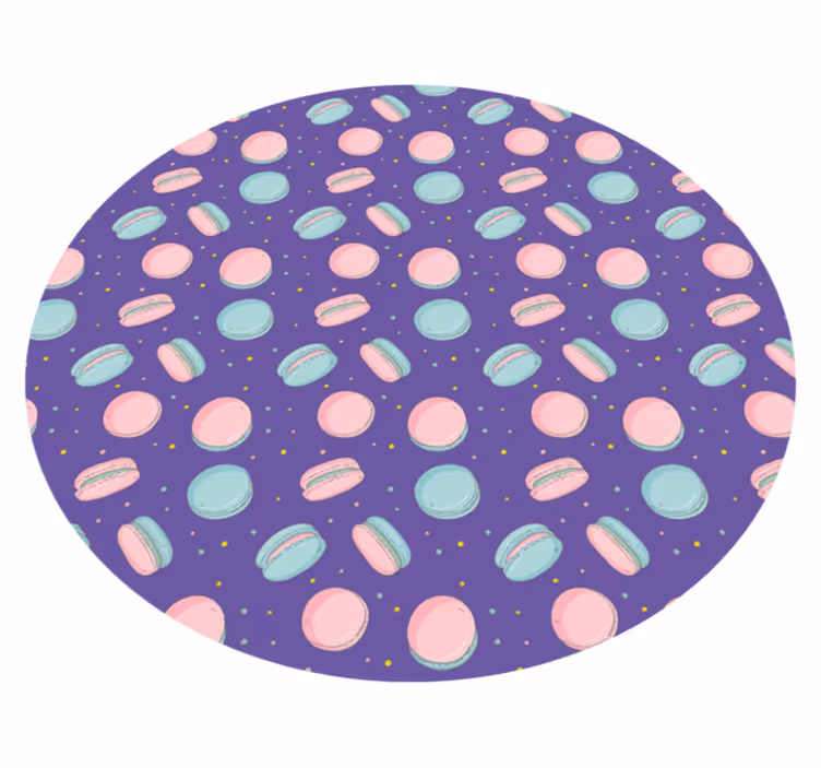 Covor de vinil pentru copii model colorat de macaroane - TenStickers