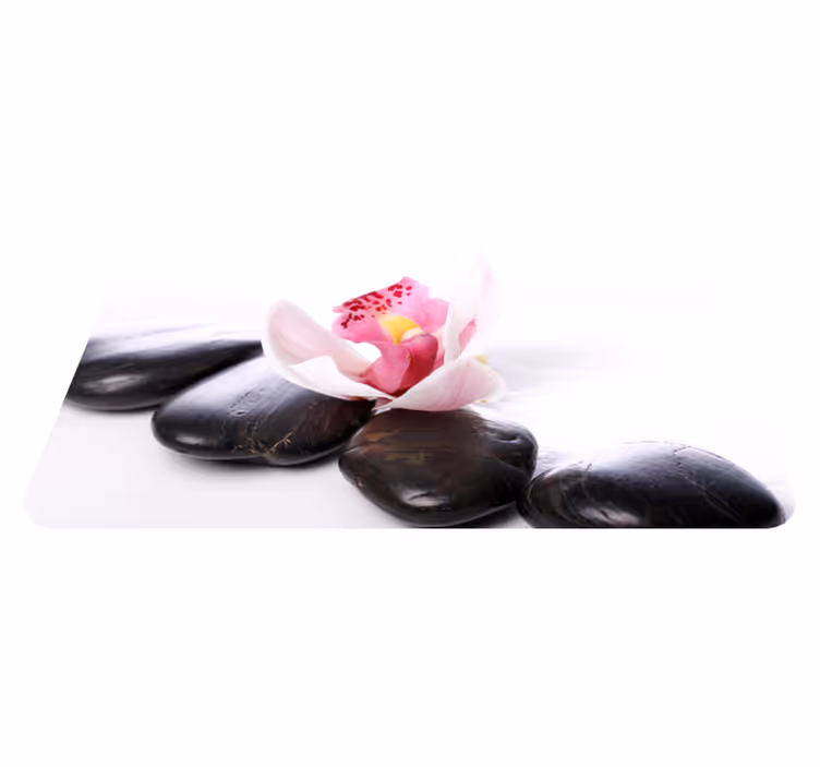 Covor vinil cu aspect de natura seninătate florală elegantă - TenStickers