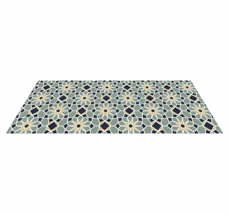 Covor de vinil mozaic cu motiv geometric sofisticat - TenStickers