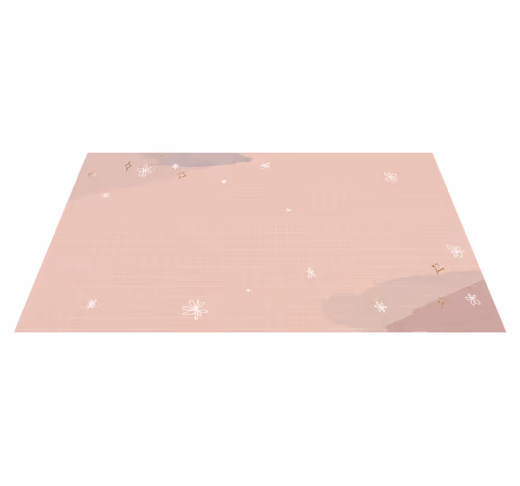Covor de vinil stele design bej minimalist - TenStickers