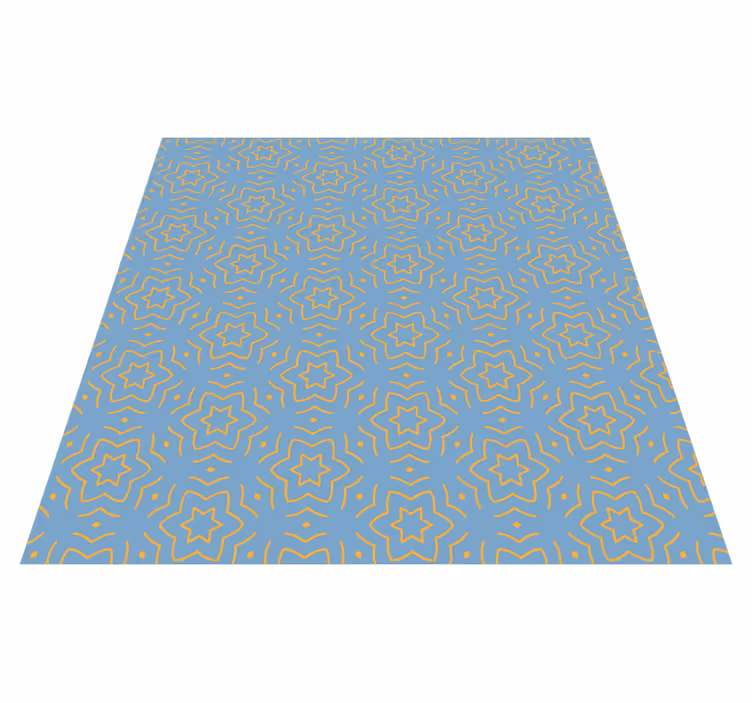 Covor de vinil stele model abstract galben - TenStickers