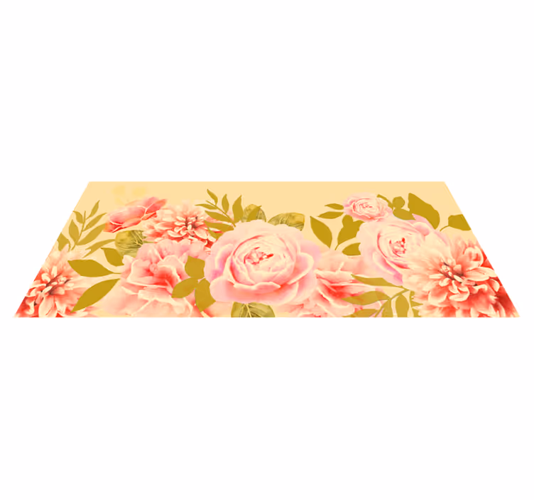 Covor vinil flori și plante eleganță florală înflorită - TenStickers