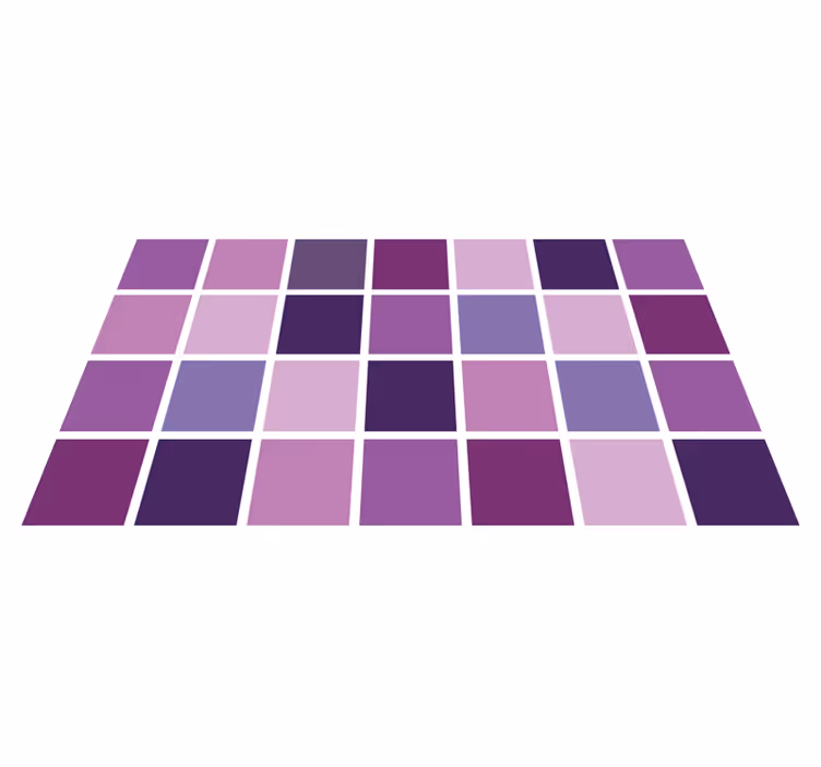 Covor de vinil pentru baie grilă de culoare violet - TenStickers