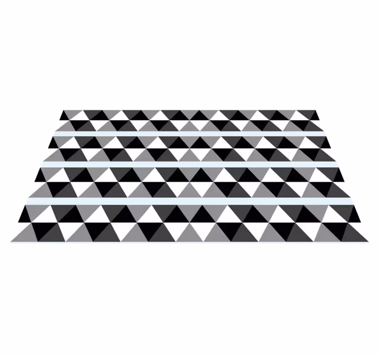 Covor de vinil geometric model triunghi gri - TenStickers
