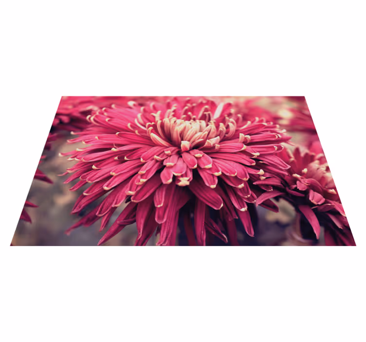 Covor floral cu flori mari - TenStickers