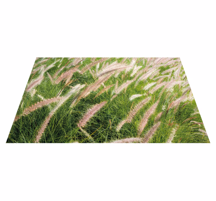 Covor vinil cu aspect de natura peisaj verde luxuriant - TenStickers