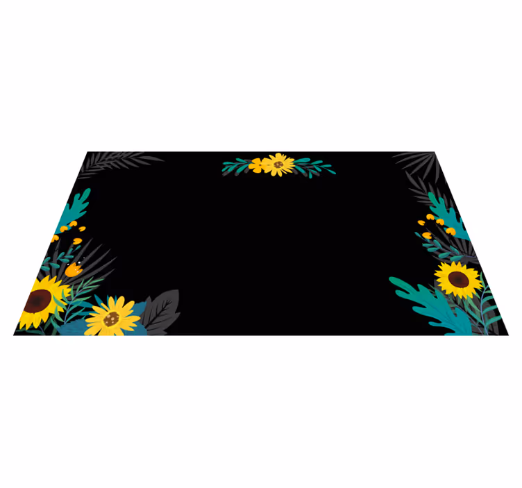Covor vinil flori și plante aranjament floral strălucitor - TenStickers