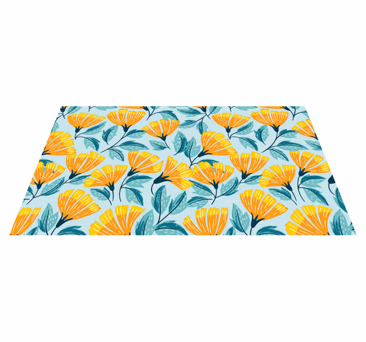 Covor vinil flori și plante motiv botanic viu - TenStickers