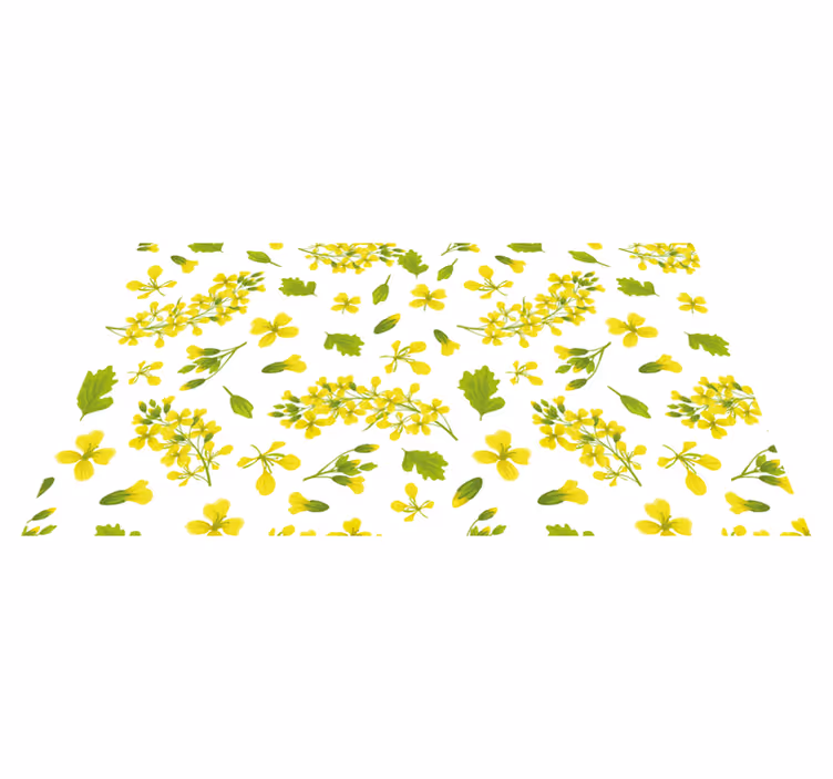 Covor vinil flori și plante încântare florală - TenStickers