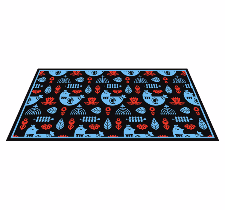 Covor vinil animal modele populare colorate - TenStickers