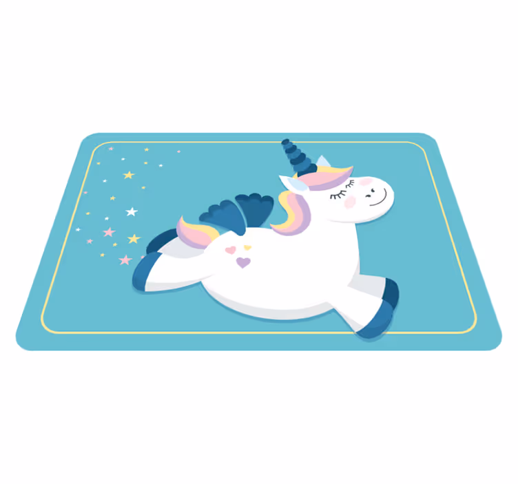 Covor de vinil pentru copii galop drăguț de unicorn - TenStickers