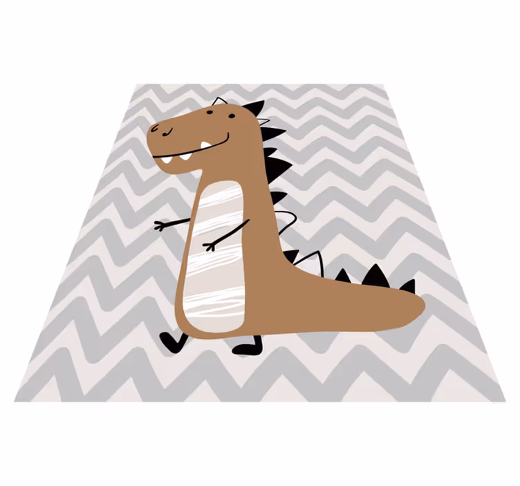 Covor dinozaur cu dinți - TenStickers