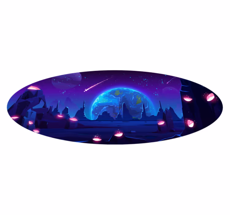 Covor de vinil stele aventură galactică - TenStickers