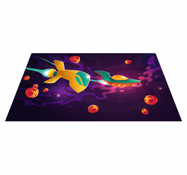 Alții covor de vinil conceptul de călătorie cosmică - TenStickers