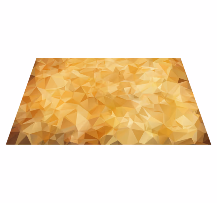Covor de vinil geometric model auriu - TenStickers
