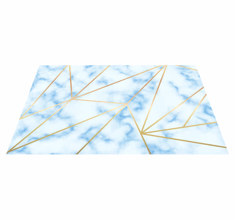 Covor de vinil marmura motiv geometric elegant - TenStickers