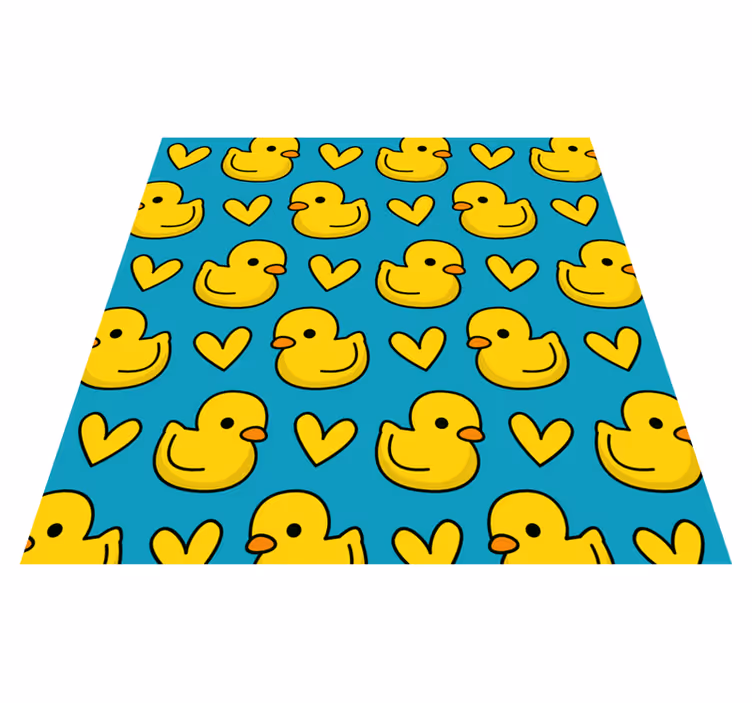 Covor de vinil pentru baie model cu rățuște - TenStickers