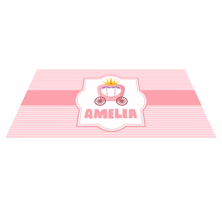 Alții covor de vinil trăsură de prințesă personalizată - TenStickers