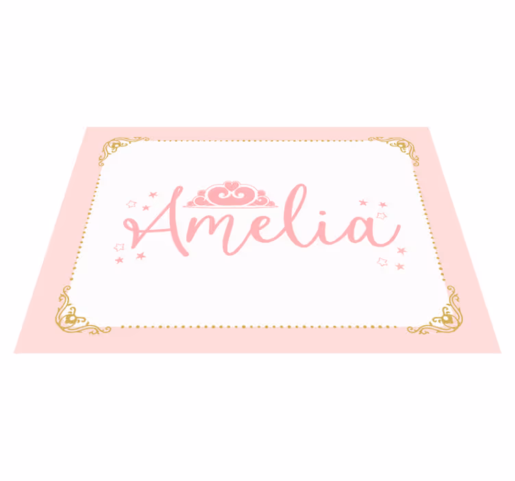 Alții covor de vinil design personalizat încoronat - TenStickers