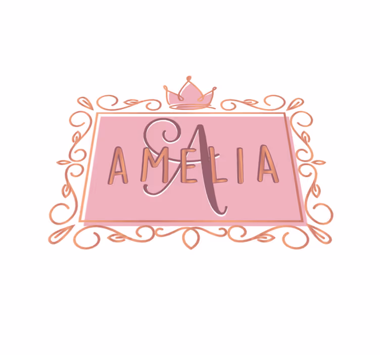 Alții covor de vinil coroană de prințesă personalizată - TenStickers
