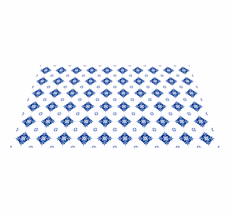 Gresie de bucatarie faianta albastra vintage - TenStickers