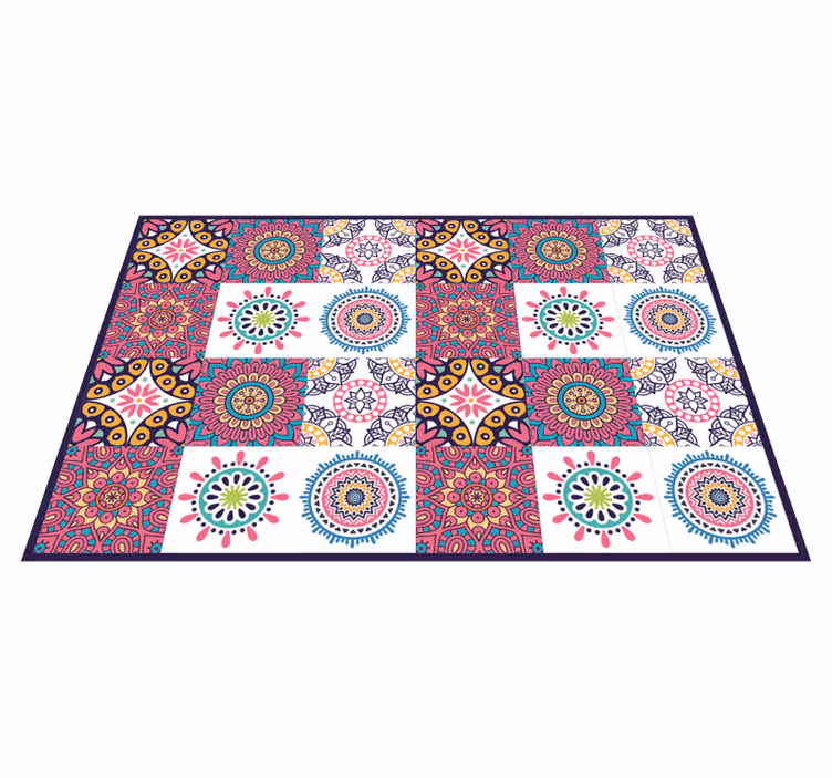 Gresie modernă de bucătărie mandala colorată - TenStickers