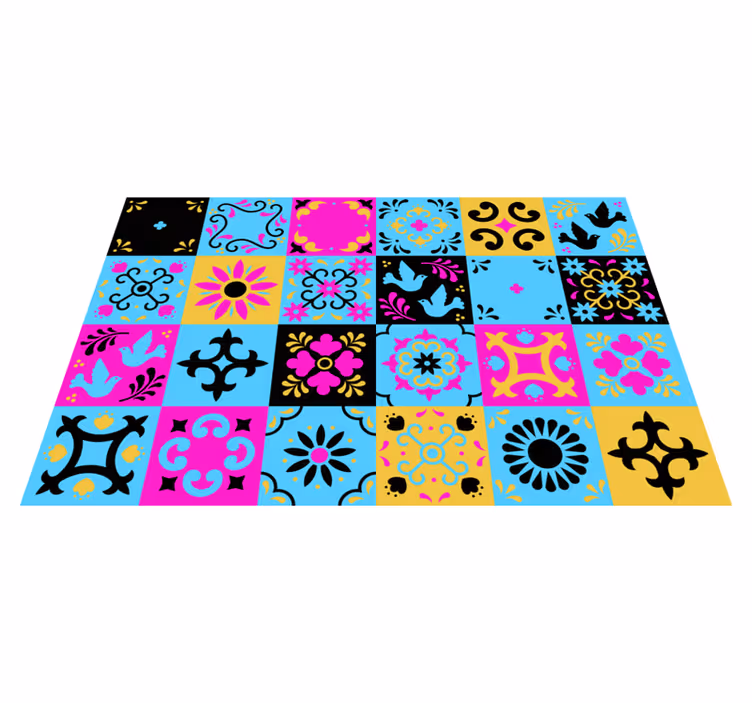 Covor de vinil mozaic model colorat - TenStickers
