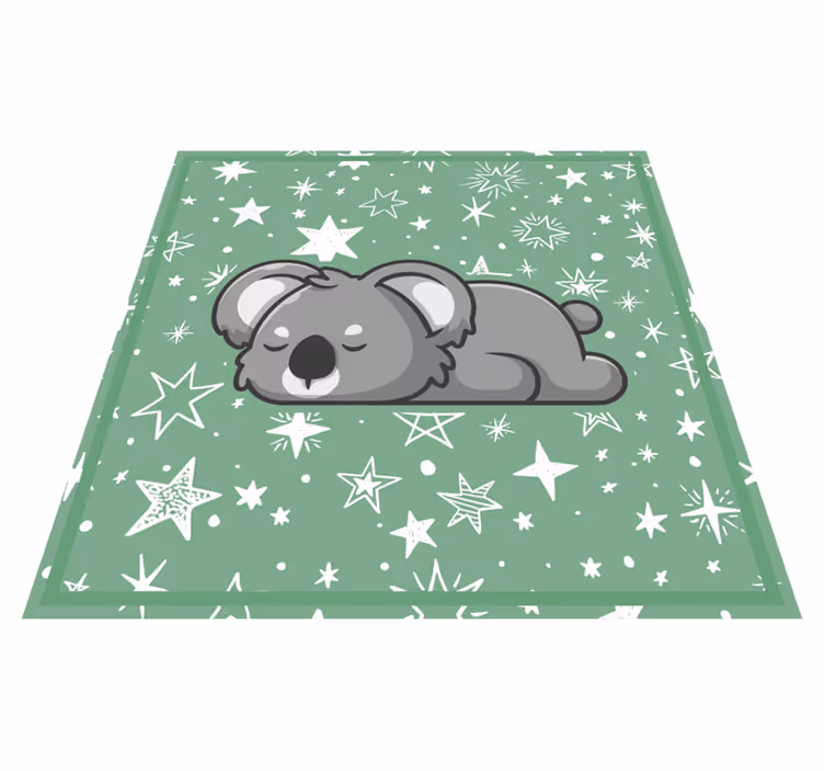 Covor de vinil pentru copii stele koala adormite - TenStickers